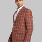 Men Regular Fit Brown Blazer