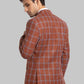 Men Regular Fit Brown Blazer