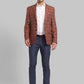 Men Regular Fit Brown Blazer