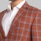 Men Regular Fit Brown Blazer