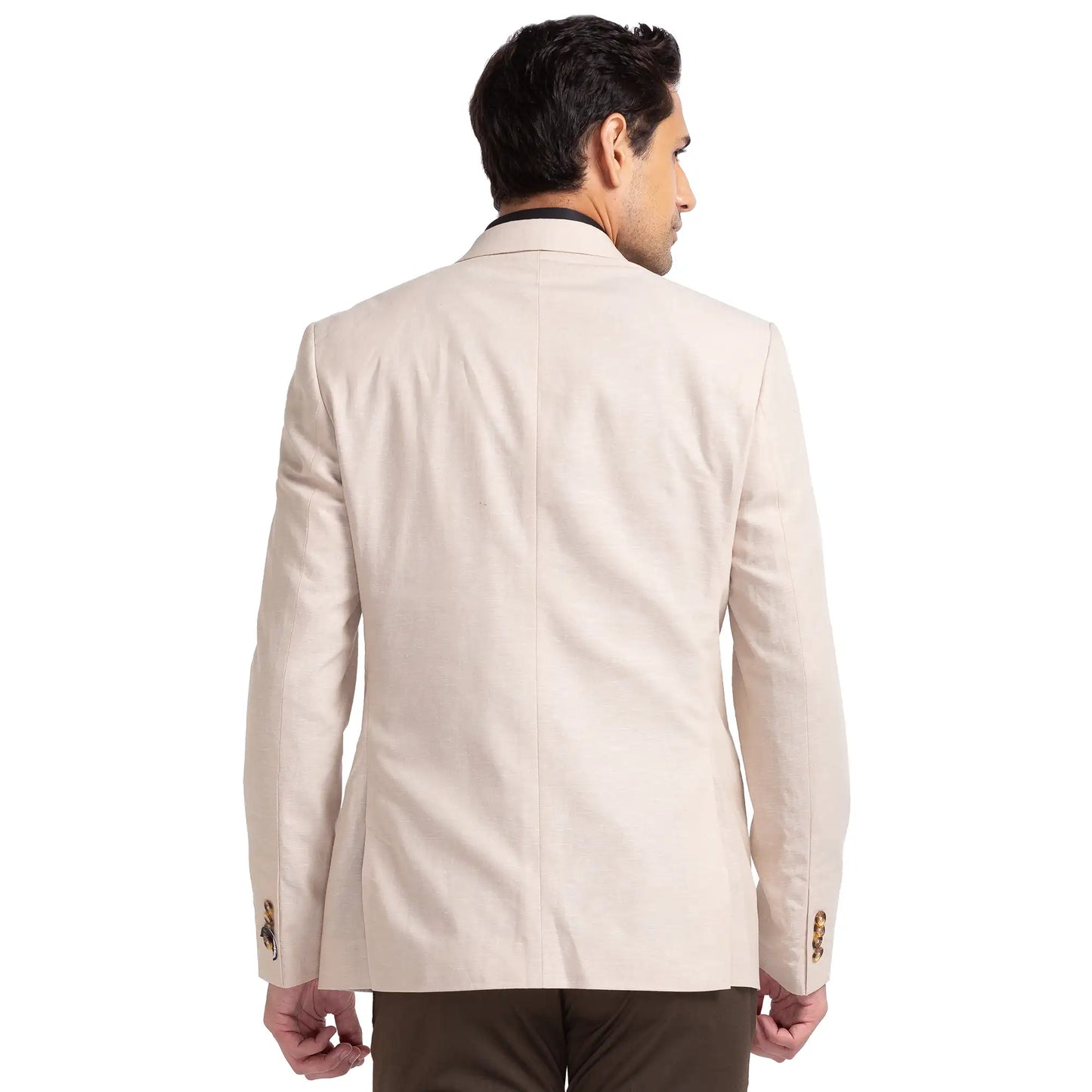 Men Super Slim Fit Grey Blazer