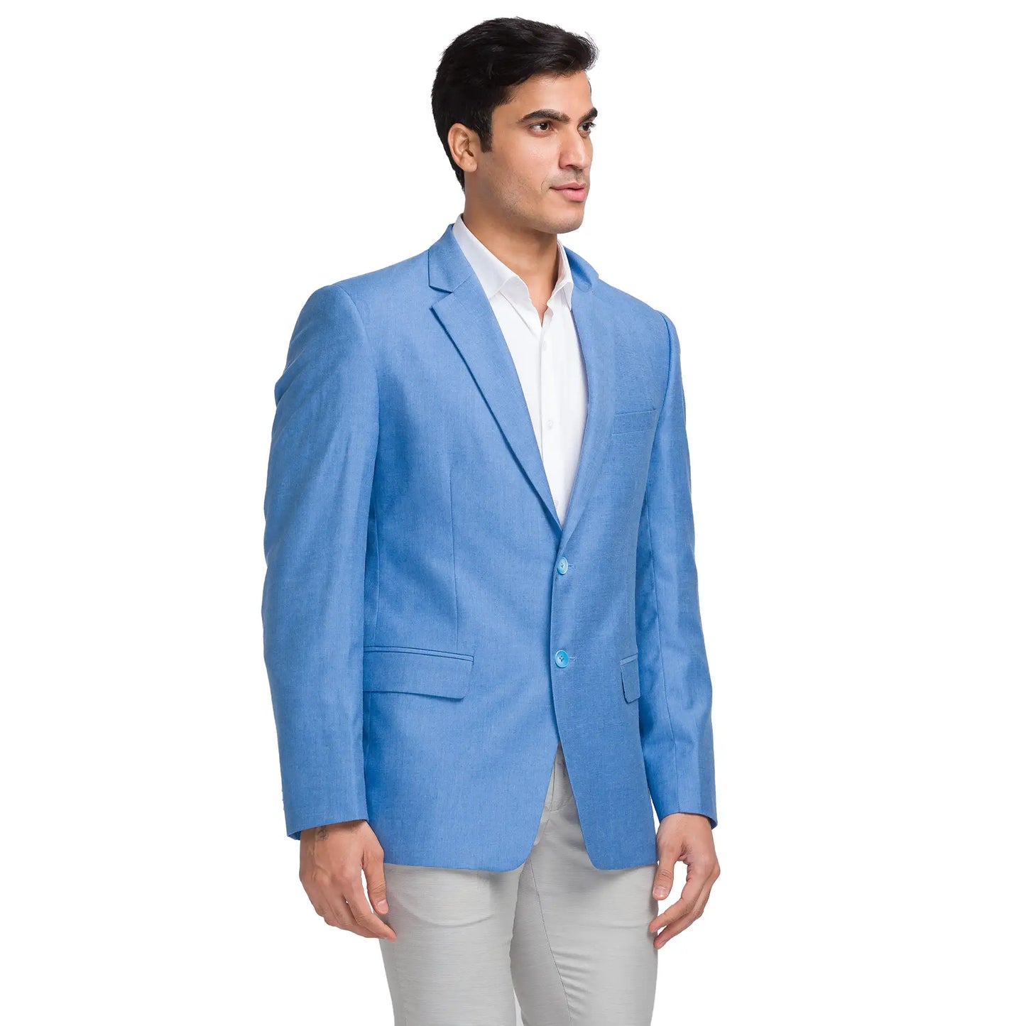 Men Slim Fit Pink Blazer