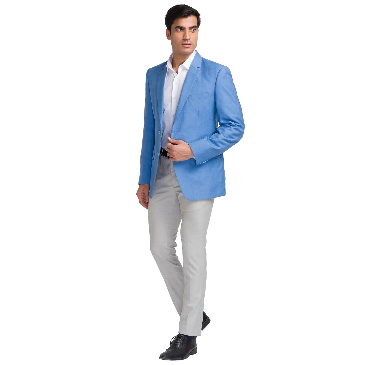 Men Slim Fit Pink Blazer