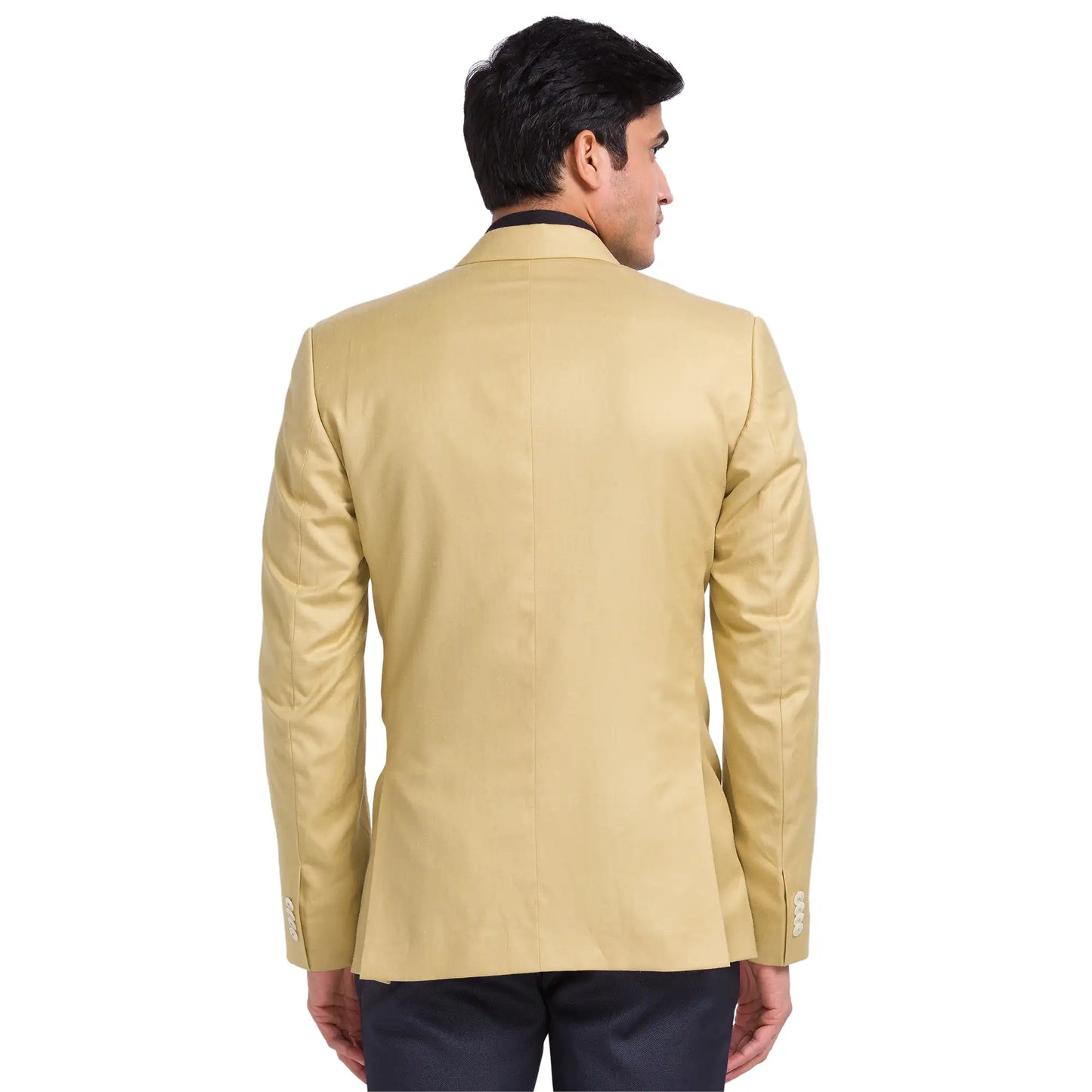 Men Slim Fit Light Grey Blazer