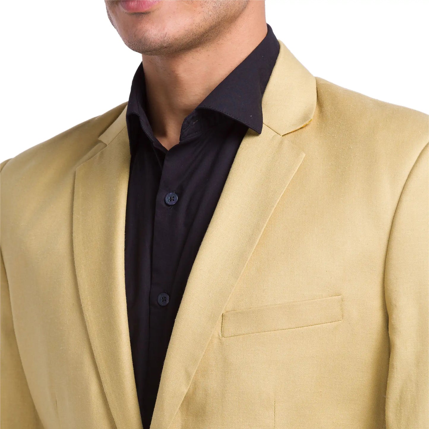 Men Slim Fit Light Grey Blazer