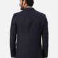 Park Avenue Slim Fit Checkered Black Blazer