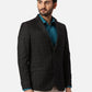 Park Avenue Slim Fit Self Design Fancy Blue Blazer