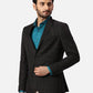 Park Avenue Slim Fit Self Design Fancy Blue Blazer