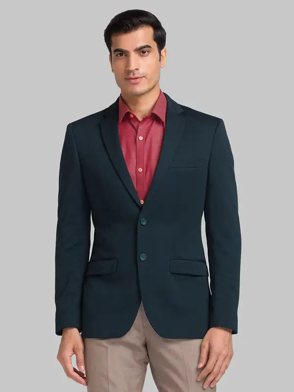 Men Tailored Fit Violet Blazer