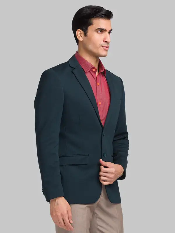Men Tailored Fit Violet Blazer