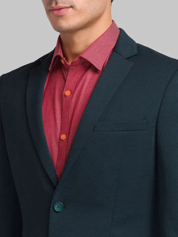 Men Tailored Fit Violet Blazer