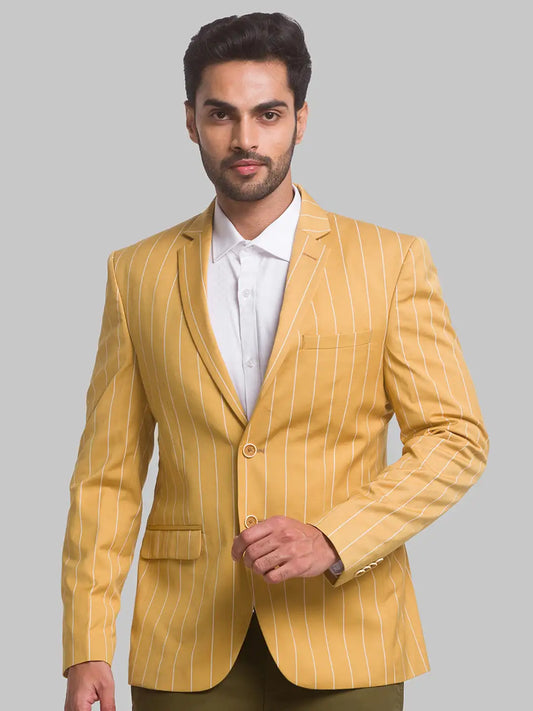 Men Regular Fit Blue Jacket