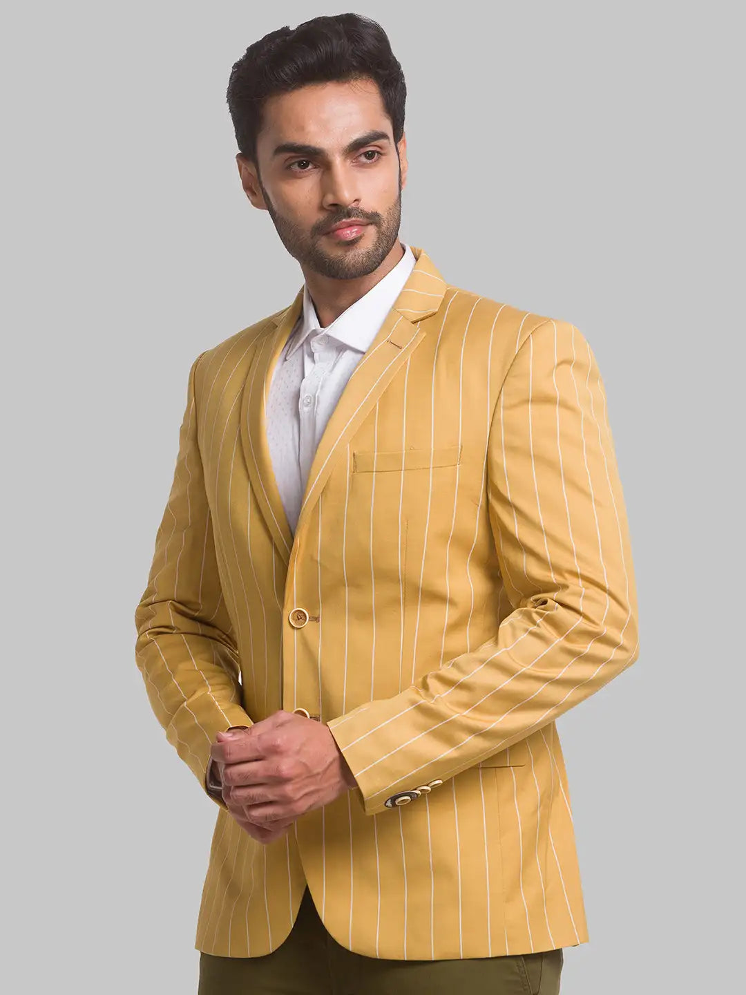 Men Regular Fit Blue Jacket