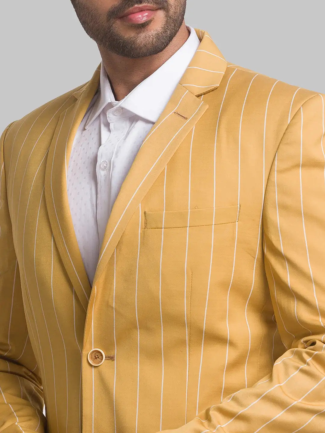 Men Regular Fit Blue Jacket