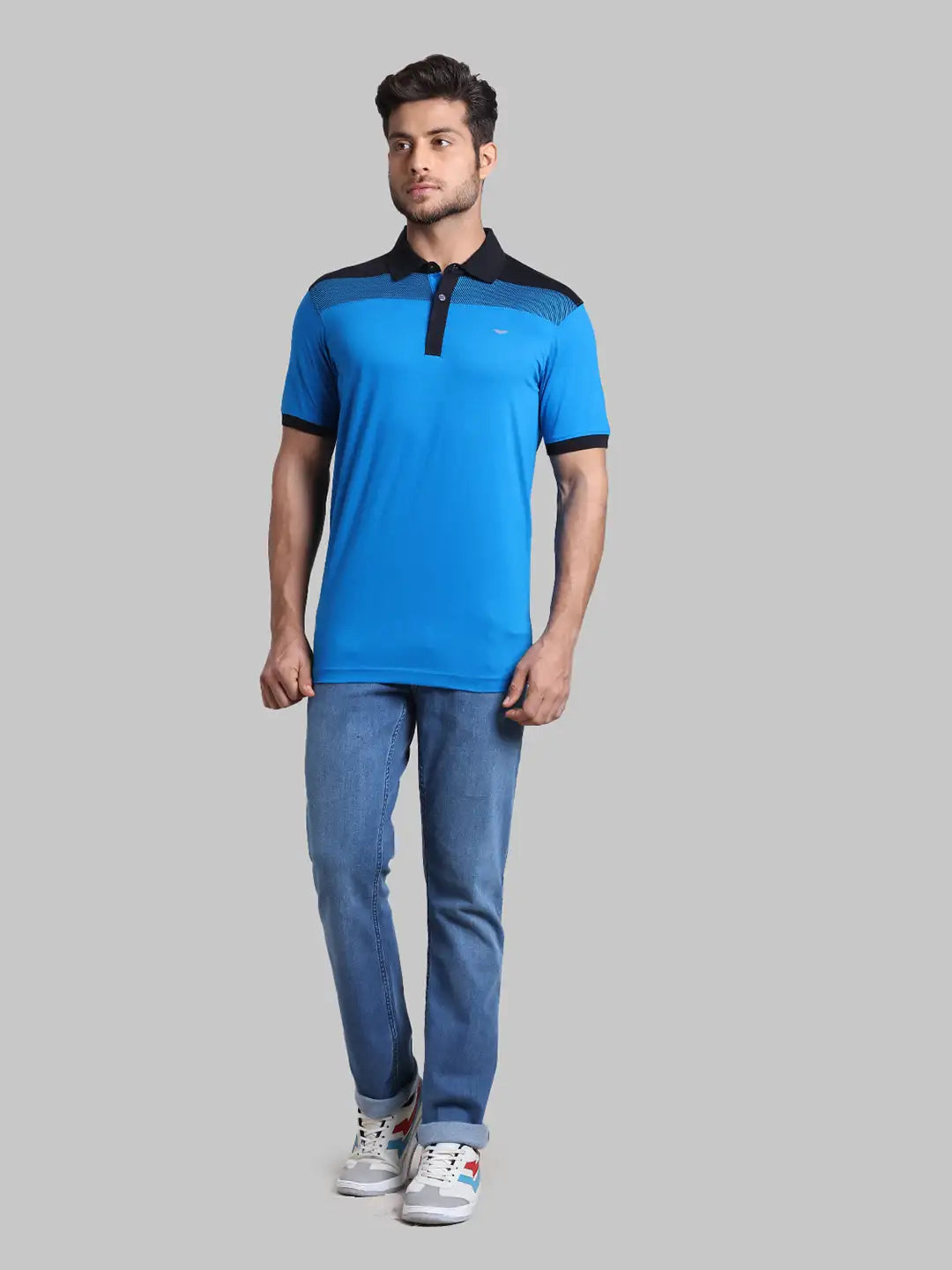 Men Slim Fit  Green T-Shirt