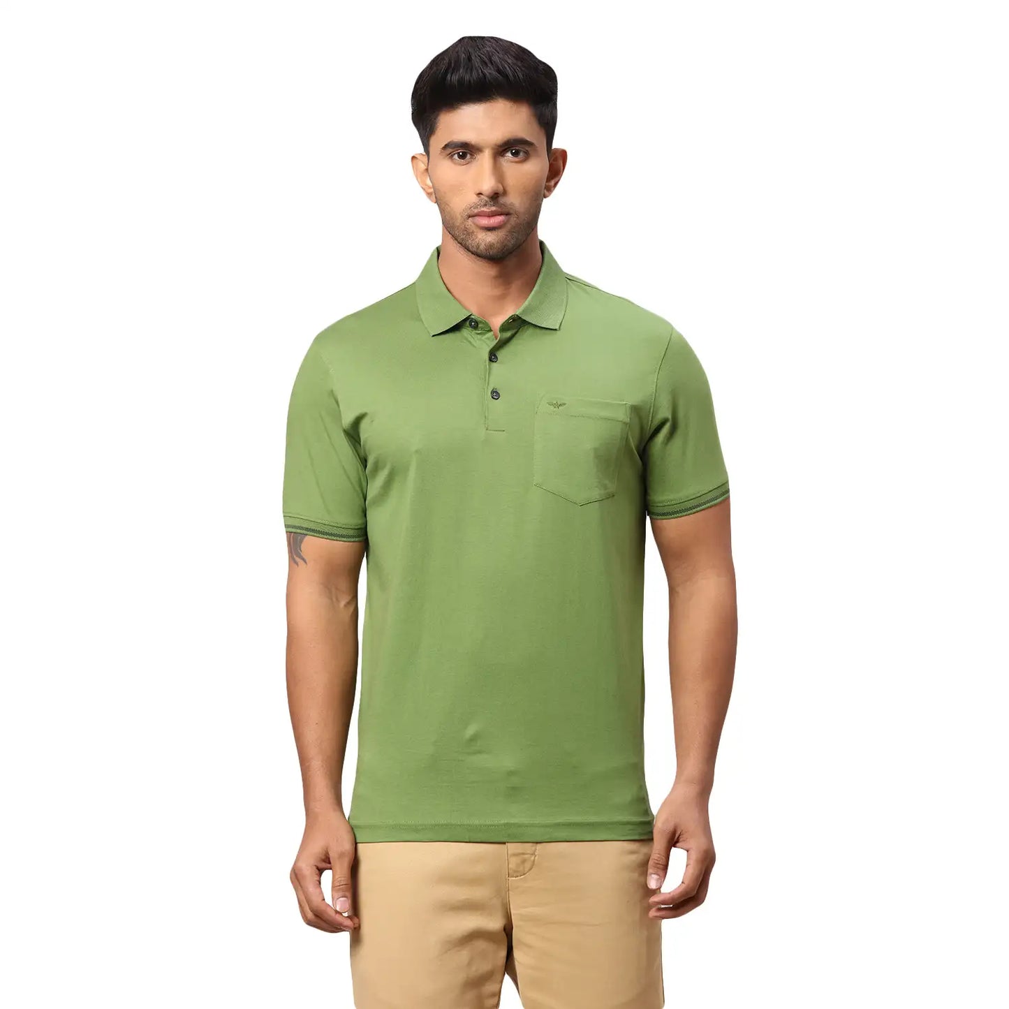 Men Slim Fit Medium Red Polo