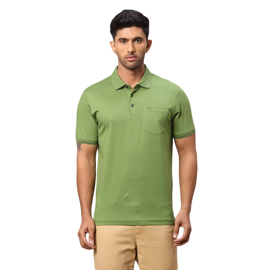 Men Slim Fit Medium Red Polo