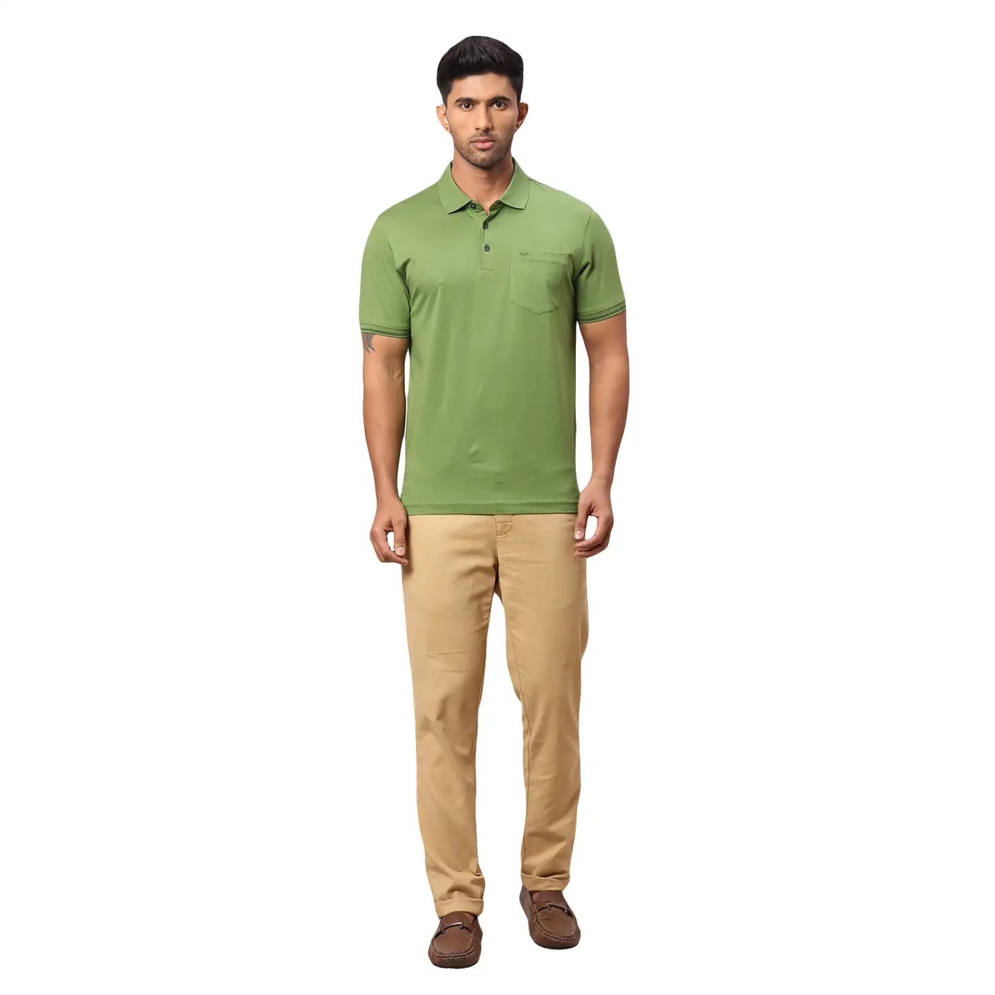 Men Slim Fit Medium Red Polo