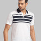 Men Slim Fit Black T-Shirt & Polo