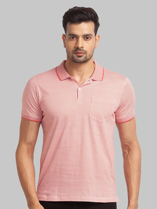 Men Slim Fit Yellow T-Shirt & Polo