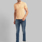 Men Slim Fit Blue T-Shirt & Polo
