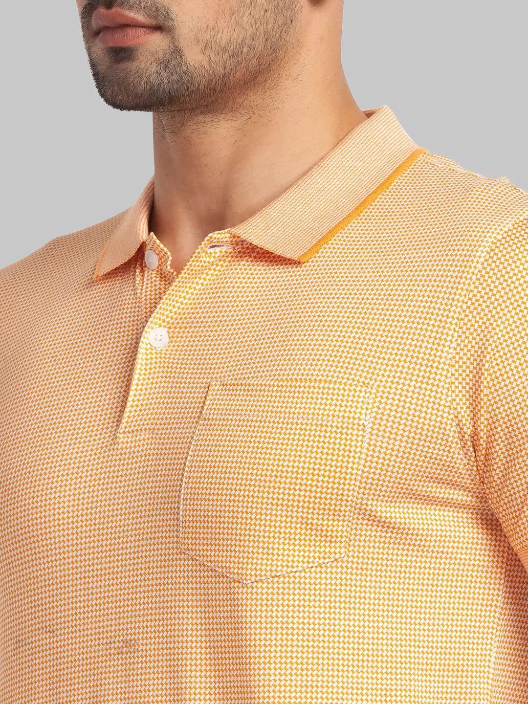 Men Slim Fit Blue T-Shirt & Polo
