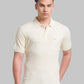 Men Slim Fit Light Blue T-Shirt & Polo