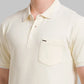 Men Slim Fit Light Blue T-Shirt & Polo