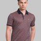 Men Slim Fit Violet T-Shirt & Polo