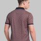 Men Slim Fit Violet T-Shirt & Polo