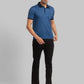 Men Slim Fit Light Red T-Shirt & Polo