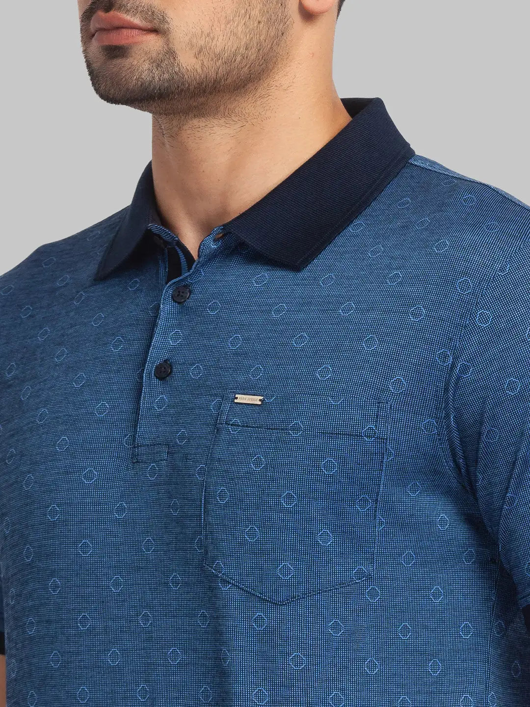 Men Slim Fit Light Red T-Shirt & Polo