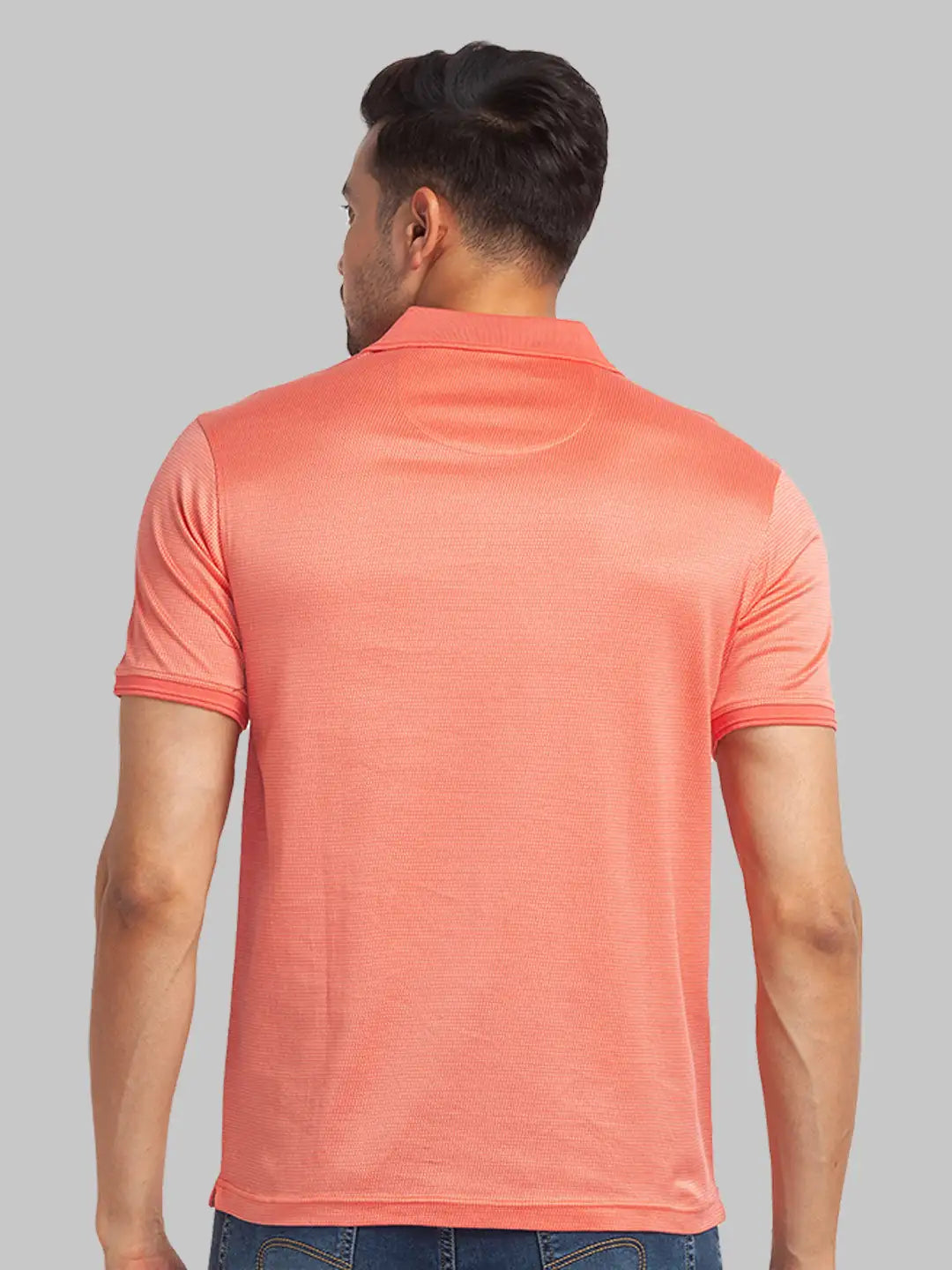 Men Slim Fit Violet T-Shirt & Polo