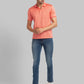 Men Slim Fit Violet T-Shirt & Polo