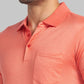 Men Slim Fit Violet T-Shirt & Polo