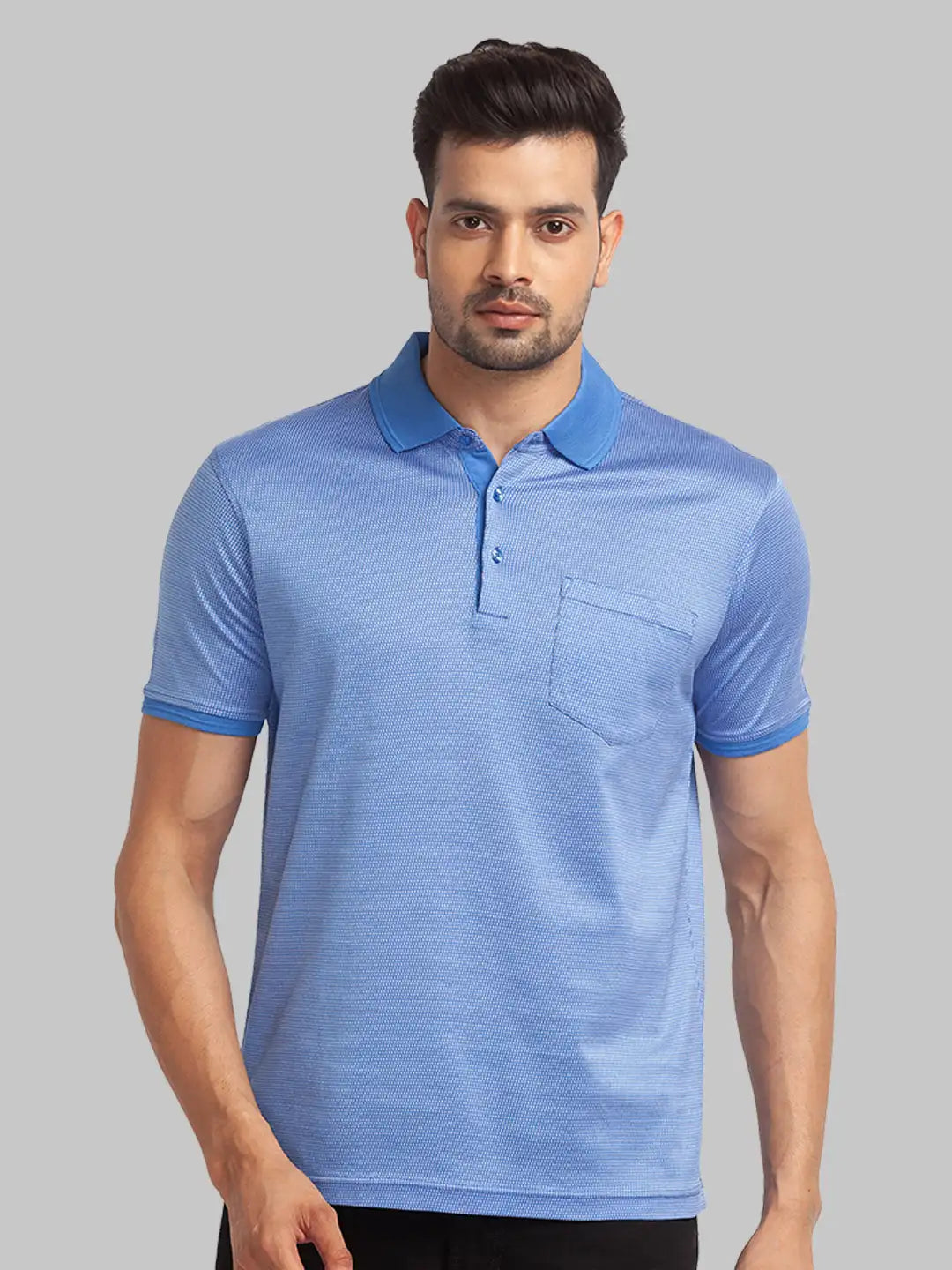 Men Slim Fit Fawn T-Shirt & Polo