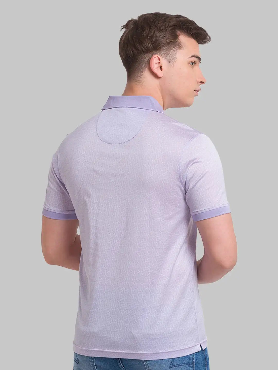 Men Slim Fit Teal T-Shirt & Polo