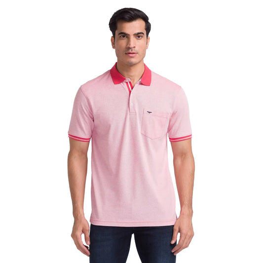 Men Slim Fit Yellow Polo