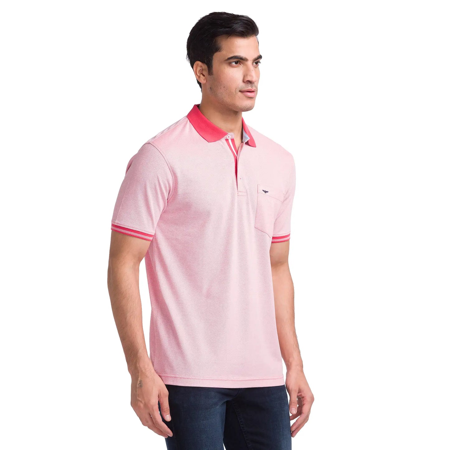 Men Slim Fit Yellow Polo