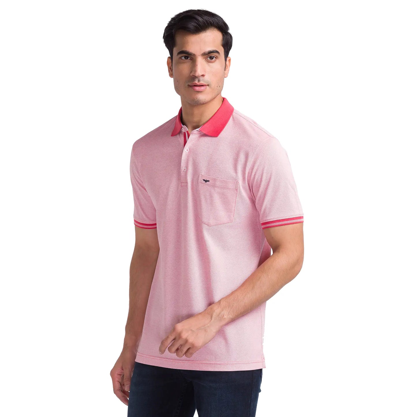 Men Slim Fit Yellow Polo