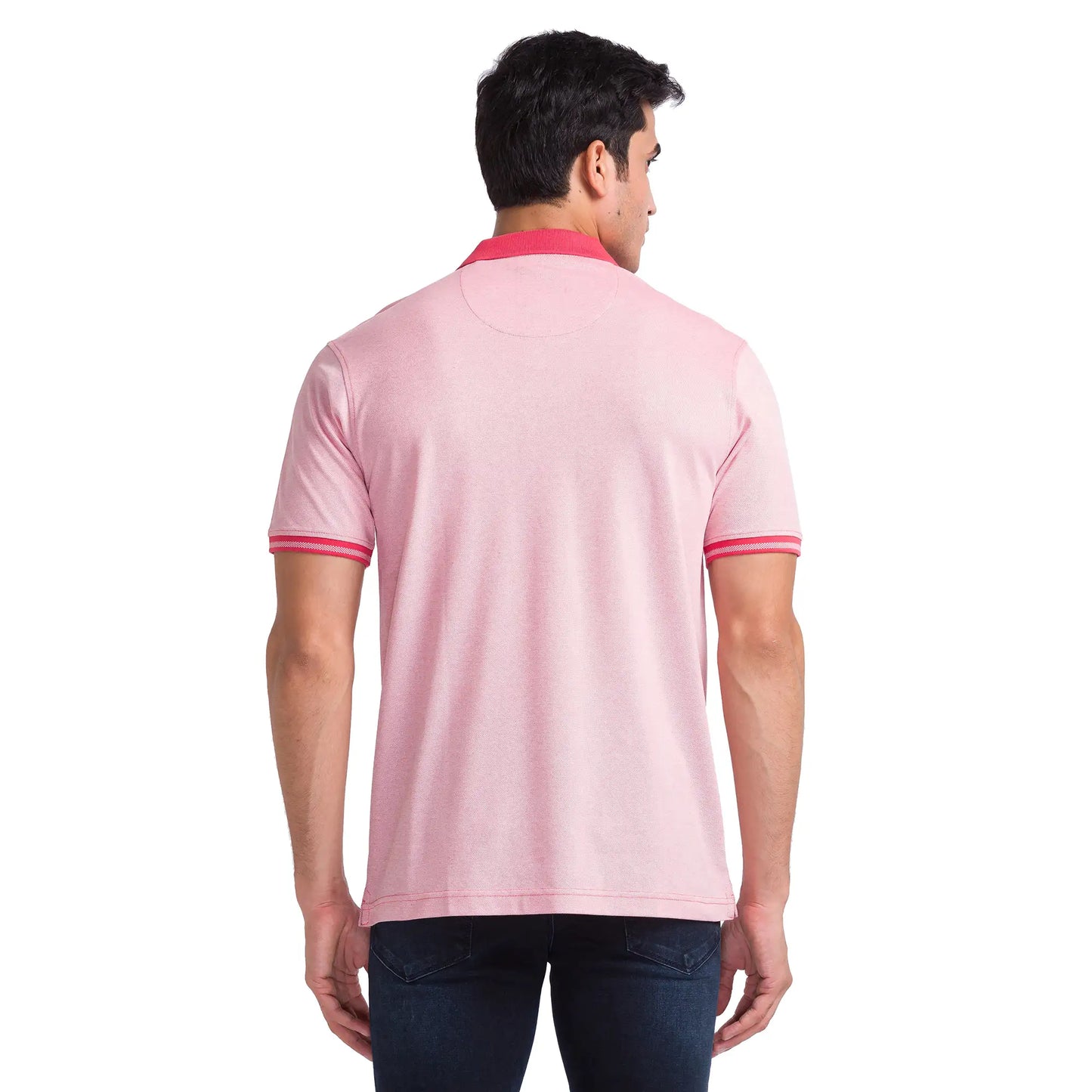 Men Slim Fit Yellow Polo