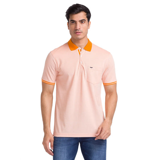 Men Slim Fit Blue Polo