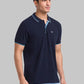 Men Slim Fit Blue T-Shirt