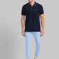 Men Slim Fit Blue T-Shirt