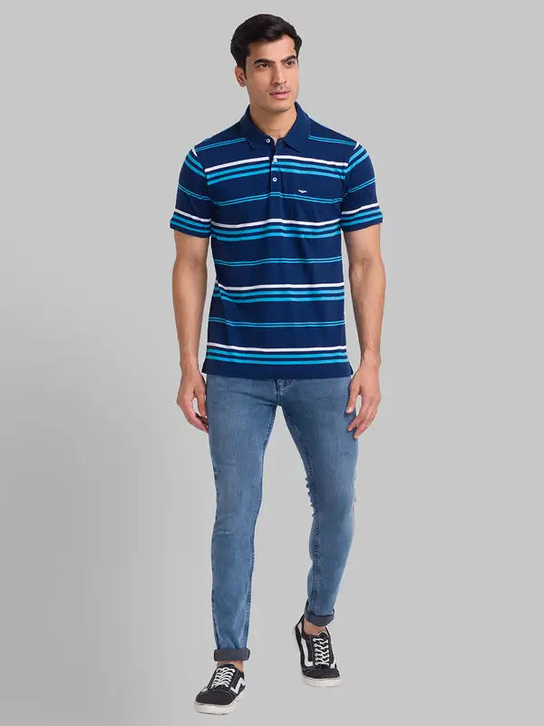 Men Slim Fit White T-Shirt