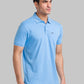 Park Avenue Men Blue Solid Slim Fit Cotton T-Shirt