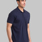 Park Avenue Men Violet Solid Slim Fit Cotton T-Shirt