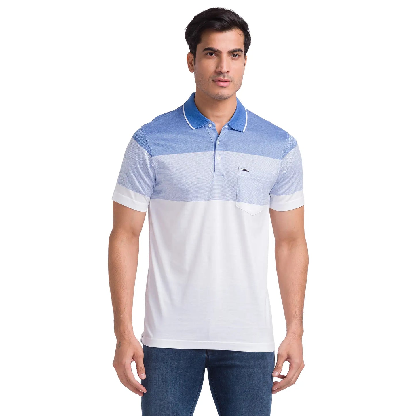 Men Slim Fit Pink Polo