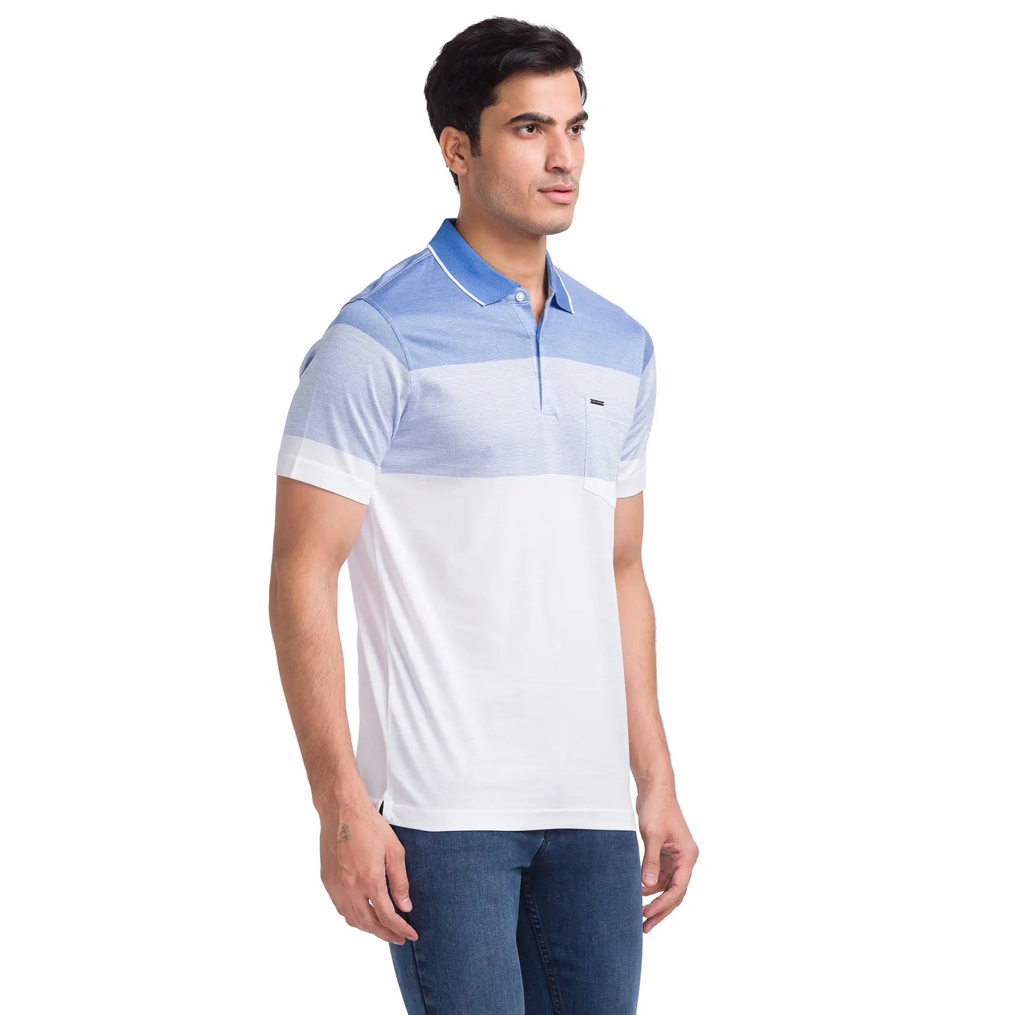Men Slim Fit Pink Polo