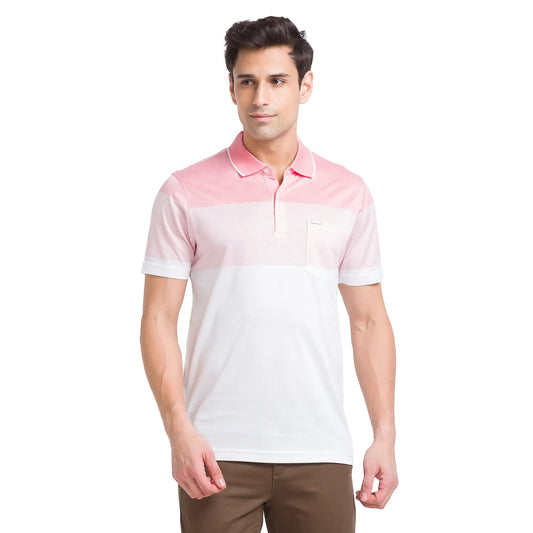Men Slim Fit Light Blue Polo